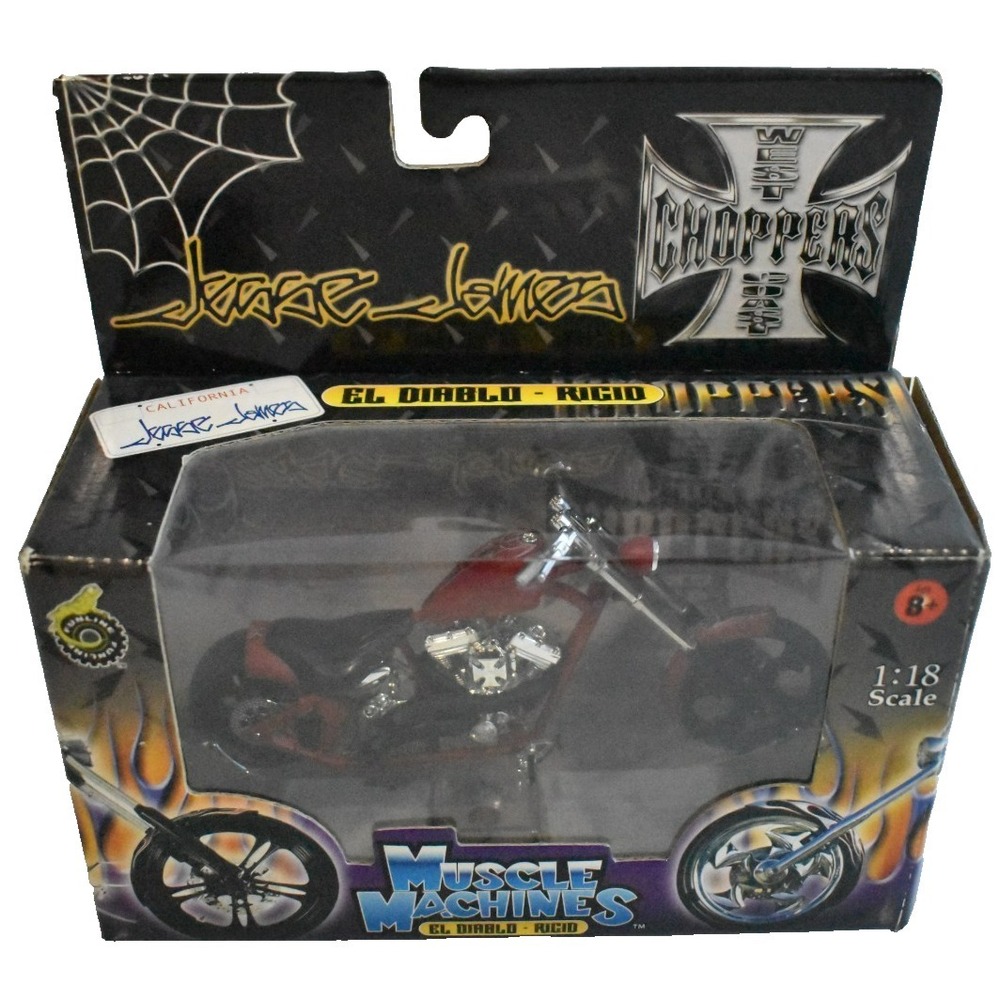 Jesse James West Coast Choppers El Diablo Rigid 1:18 Muscle Machines 71121